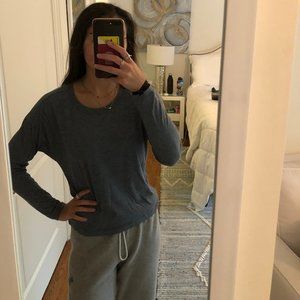 long sleeve light blue lululemon top
